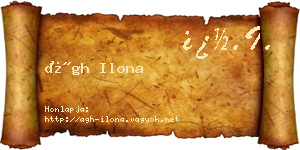 Ágh Ilona névjegykártya
