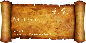 Ágh Ilona névjegykártya