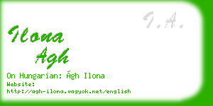 ilona agh business card